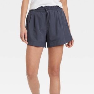 High-rise all in motion shorts navy new with tags